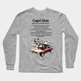 FORD CAPRI GHIA - brochure detail Long Sleeve T-Shirt